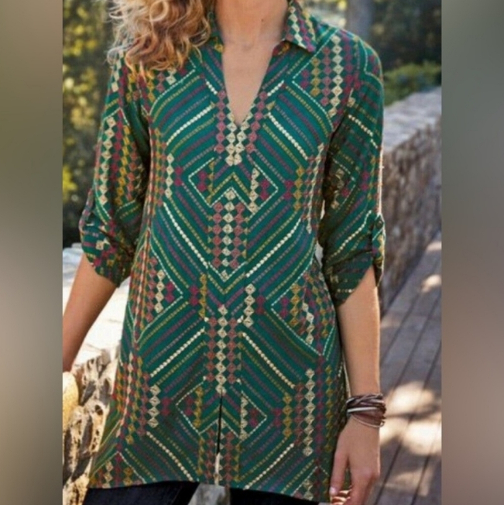 Soft Surroundings Geometric Tunic size L